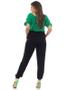 Imagem de Calça Jogger Feminina com Faixa e Fivela Elastico Cintura Blogueira Tendência