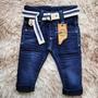 Imagem de Calça jogger jeans infantil menino com elastano Tam 1 A 3 anos.