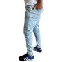 Imagem de Calça jogger jeans masculina sarja com elastico