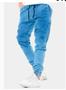 Imagem de Calça jogger jeans masculina super confortvel qualidade premium costura reforçada