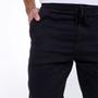 Imagem de Calça Jogger Jeans Sarja Masculina Com Punho Cós Elástico