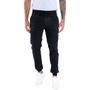 Imagem de Calça Jogger Jeans Sarja Masculina Com Punho Cós Elástico