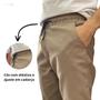 Imagem de Calça Jogger Masculina Jeans Sarja Elastano Punho Elástico