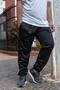 Imagem de Calça Jogger Masculina Plus Size Lisa com Elástico na Barra 