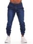 Imagem de Calça Jogger Masculina Slim Sarja Com Punho Elástico alfaiataria Swag Sport Fino Jeans