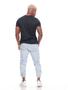 Imagem de Calça Jogger Masculina Slim Sarja Com Punho Elástico alfaiataria Swag Sport Fino Jeans