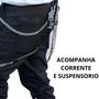 Imagem de Calça Jogger Unissex com Acessórios mais Corrente e suspensórios qualidade premium