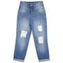 Imagem de Calça Juvenil Look Jeans Mom Jeans