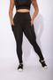 Imagem de Calça Legging Com Bolso Cirrê Fitness Academia Feminina Cintura Alta F7 NEW STYLE