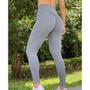 Imagem de Calça Legging Empina Bumbum Cinza Mescla