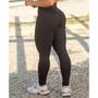 Imagem de Calça Legging Empina Bumbum com Cós Transpassado Preta