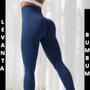 Imagem de Calça Legging Feminina Azul Marinho Grossa Dia A Dia Fitness Suplex