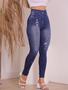 Imagem de Calça legging feminina fake jeans .
