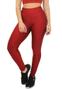 Imagem de Calça Legging Feminina Lisa - Vermelho