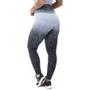 Imagem de Calça Legging Feminino Fitness Degradê Cintura Alta Orbis - Preto com azul bebe, M