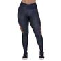 Imagem de Calça legging fitness cirrê estampado detalhe tiras vazada perna orbis - verde