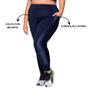 Imagem de Calça Legging Fitness Plus Size Com Bolsos e Recorte Lateral Selene Original Feminina Para Academia