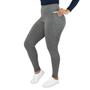 Imagem de Calça Legging Flanelada Feminina Com Bolso Térmica Forrada Suplex Cós Alto