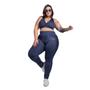 Imagem de Calça Legging Plus Size Montaria Cirrê Empina Bumbum Suplex