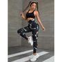 Imagem de Calça Legging Tie Dye De Ginástica Academia exercício funcional Alta Elasticidade Com Controle De Barriga