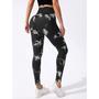 Imagem de Calça Legging Tie Dye De Ginástica Academia exercício funcional Alta Elasticidade Com Controle De Barriga