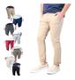 Imagem de Calça Masculina Sarja Jeans Slim Fit Lycra Elastano Cores