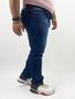 Imagem de Calça Masculina Skinny Jeans Simples com Detalhe de Risco Plus Size