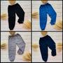 Imagem de Calça moletom infantil/ juvenil unissex com punho kit com 3