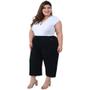 Imagem de Calça Pantacourt Recorte com Bolso Moda Feminina Plus Size