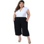 Imagem de Calça Pantacourt Recorte com Bolso Moda Feminina Plus Size
