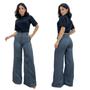 Imagem de Calça Pantalona Alfaiataria Social Cintura Alta Wide Leg