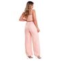 Imagem de Calça Pantalona + Cropped Conjunto Feminino Pink