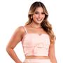 Imagem de Calça Pantalona + Cropped Conjunto Feminino Pink