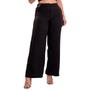 Imagem de Calça Pantalona Feminina Alfaiataria + Cropped Preto