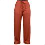 Imagem de Calça Pantalona Feminina Canelada Cintura Alta Confortavel 