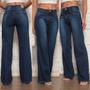 Imagem de Calça Pantalona Feminina Jeans Modelagem Leve E Fashion