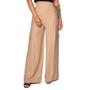 Imagem de Calça Pantalona Feminina The Style Box com Bolso Cargo Bege