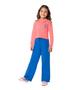 Imagem de Calça Pantalona Infantil Menina em Moletom Flanelado Cores Neon - Malwee Kids