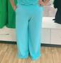 Imagem de Calça Pantalona Plus Size cor azul piscina.