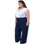 Imagem de Calça Pantalona Recorte com Bolso Moda Feminina Viscolycra Plus Size