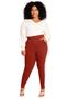 Imagem de Calça plus size em moletom com listra lateral lunender 66505