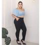 Imagem de Calça Plus Size Feminino Social Com Bolsos E Cinto 