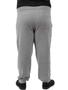 Imagem de Calça Plus Size Masculina de Moletom Sem Felpa Mescla Clara