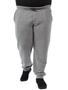 Imagem de Calça Plus Size Masculina de Moletom Sem Felpa Mescla Clara