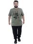 Imagem de Calça Plus Size Masculina de Moletom Sem Felpa Preta