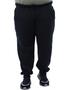 Imagem de Calça Plus Size Masculina de Moletom Sem Felpa Preta