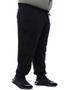 Imagem de Calça Plus Size Masculina de Moletom Sem Felpa Preta