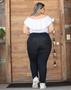 Imagem de Calça Plus Size Modeladora Cotton Jeans Cós Alto 46 Ao 56