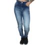 Imagem de Calça Riu Kiu Skinny com Barra Assimétrica Jeans