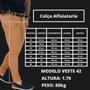 Imagem de Calça Sarja Masculina Alfaiataria Skinny Slim Com Lycra Elastano